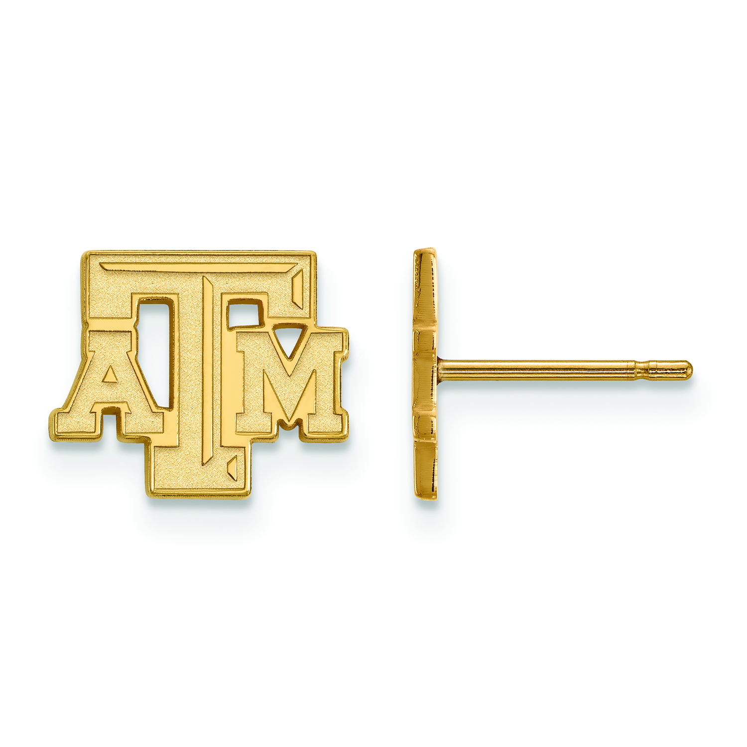 Women's Texas A&M Aggies Gold Plated XS Post Earrings