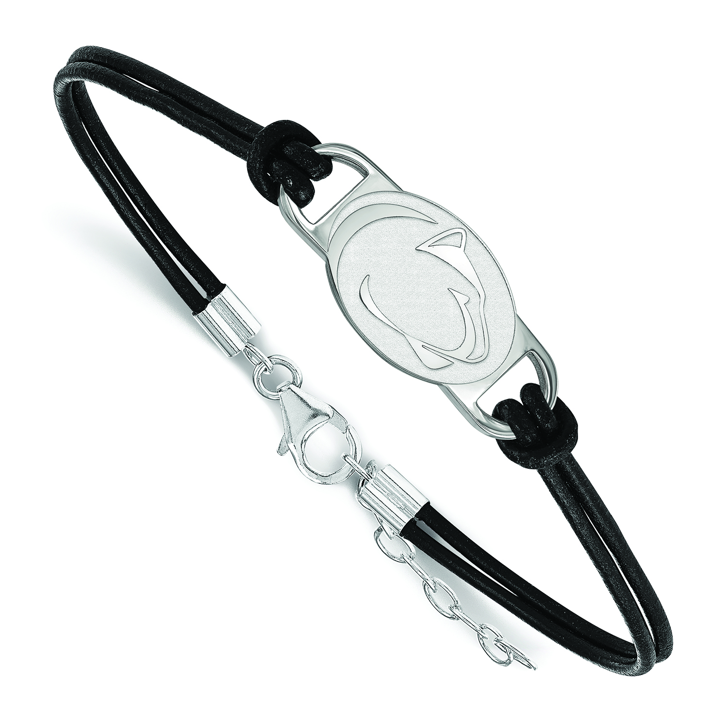 Women's Penn State Nittany Lions Sterling Silver Leather Bracelet