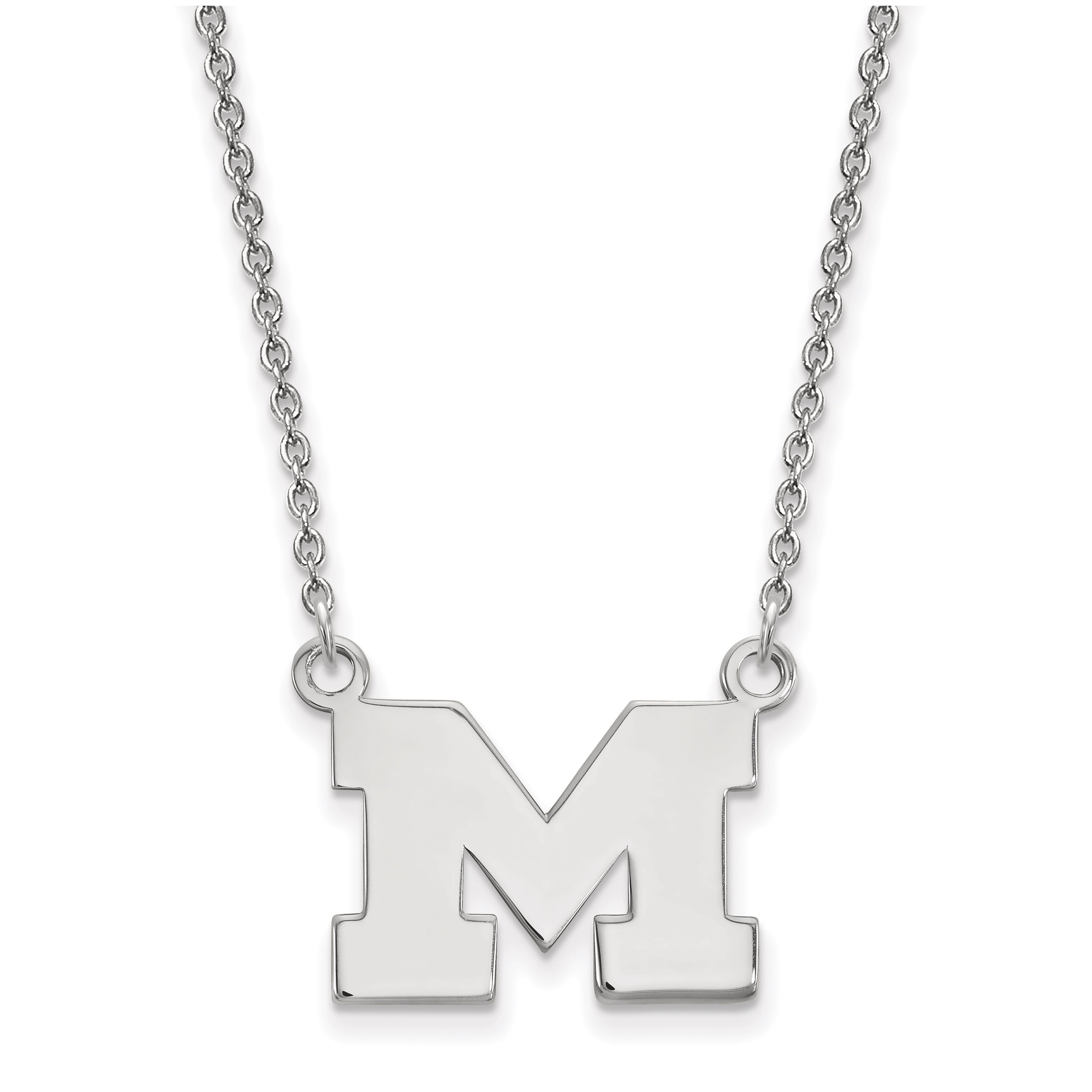 Women's Michigan Wolverines Sterling Silver Pendant Necklace