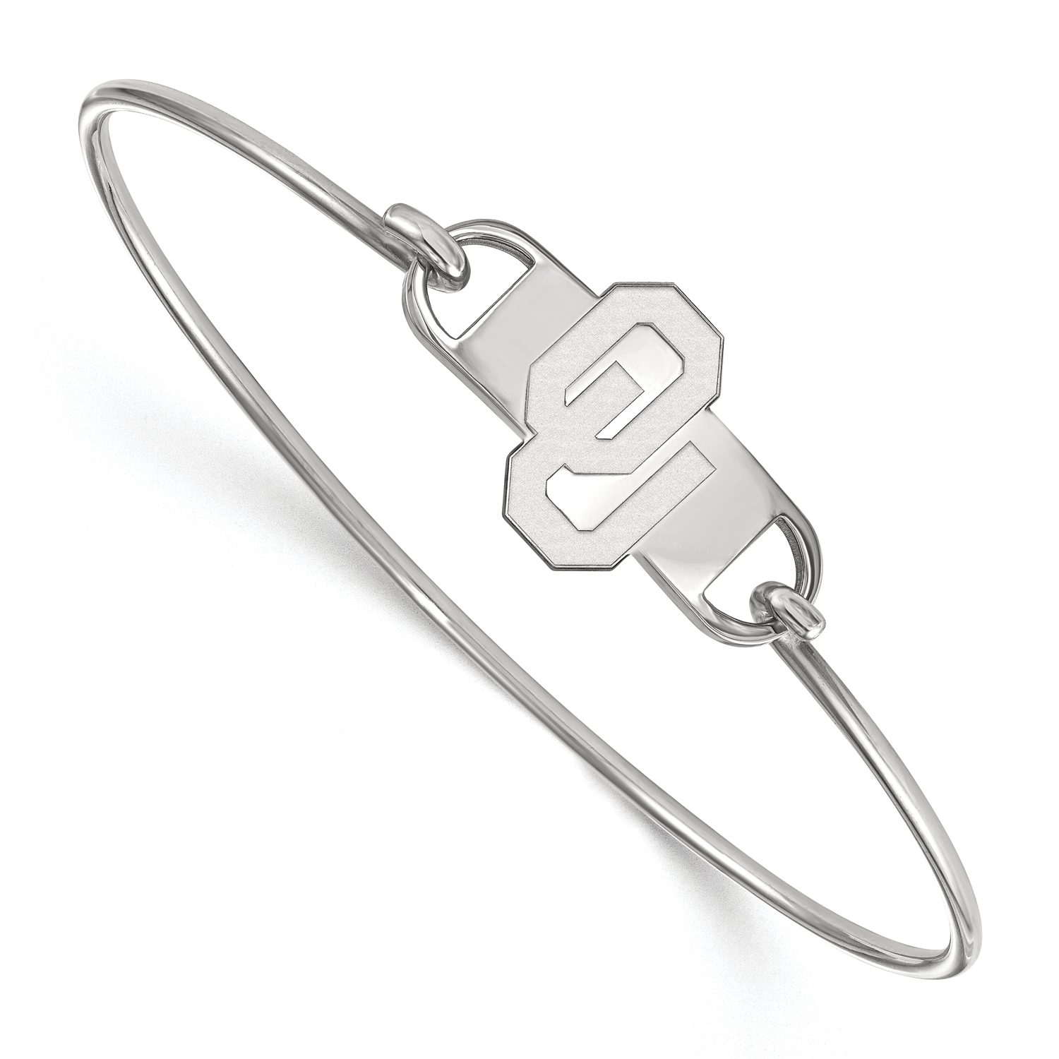 Women's Oklahoma Sooners Sterling Silver Wire Bangle