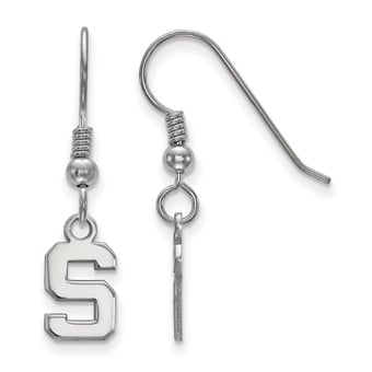 Women's Michigan State Spartans Sterling Silver XS Dangle Earrings