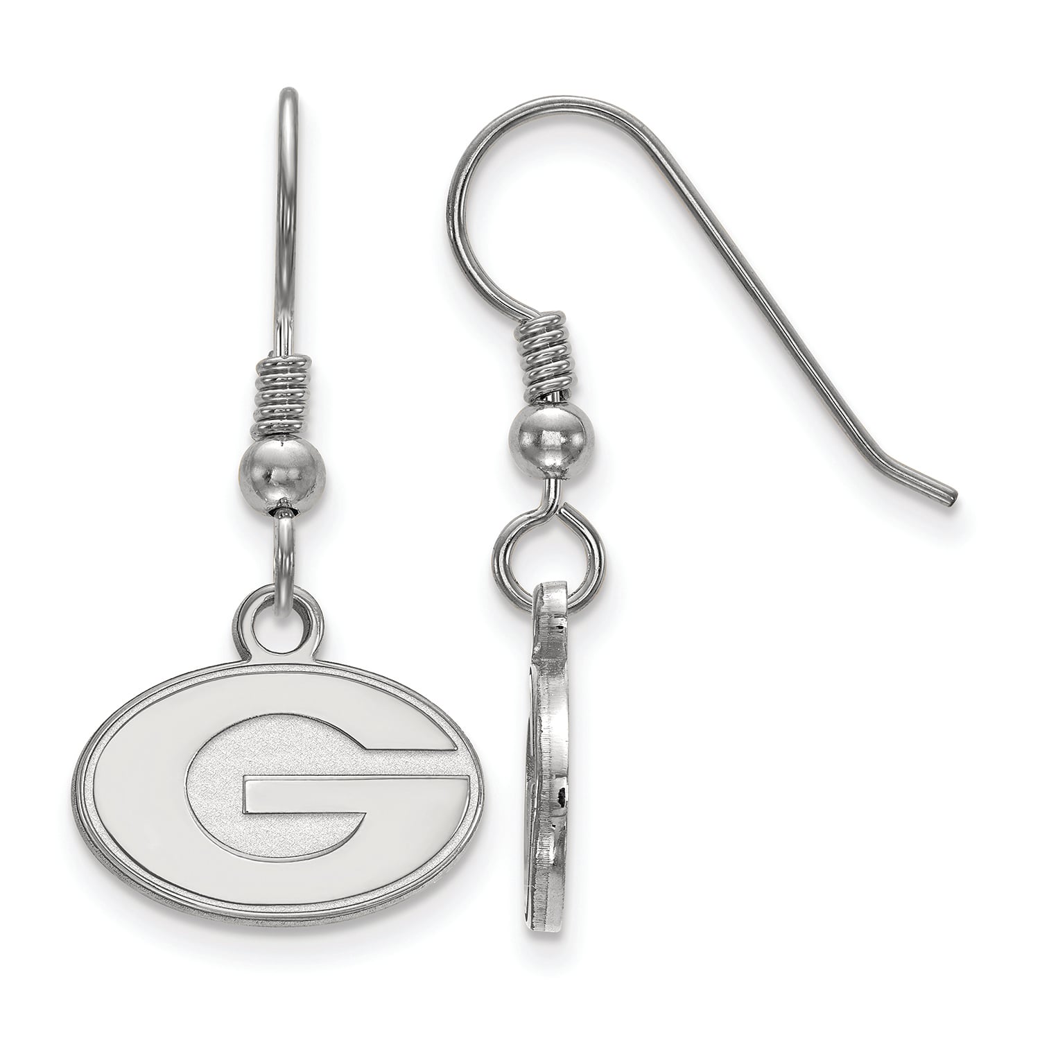 Women's Georgia Bulldogs Sterling Silver XS Dangle Earrings
