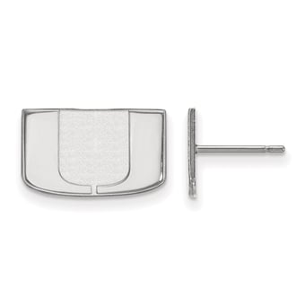 Women's Miami Hurricanes Sterling Silver XS Post Earrings