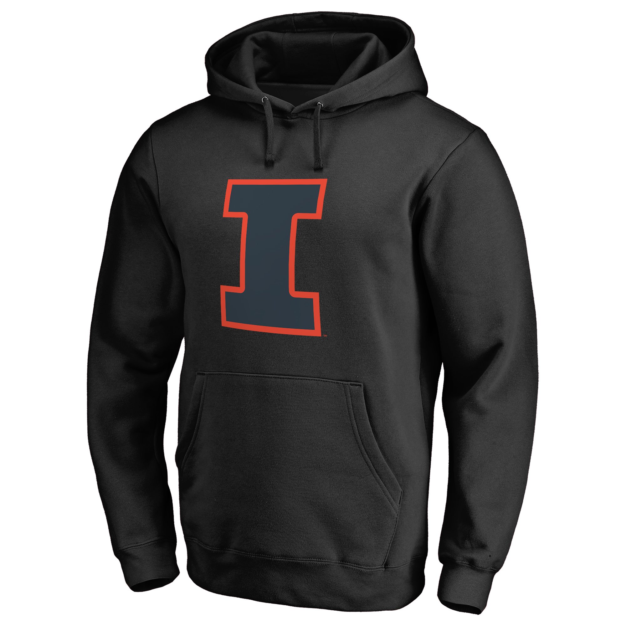 Men's Black Illinois Fighting Illini Taylor Pullover Hoodie