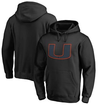 Men's Black Miami Hurricanes Taylor Pullover Hoodie