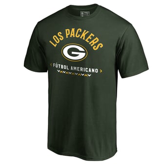 Men's Green Green Bay Packers Futbol Americano T-Shirt