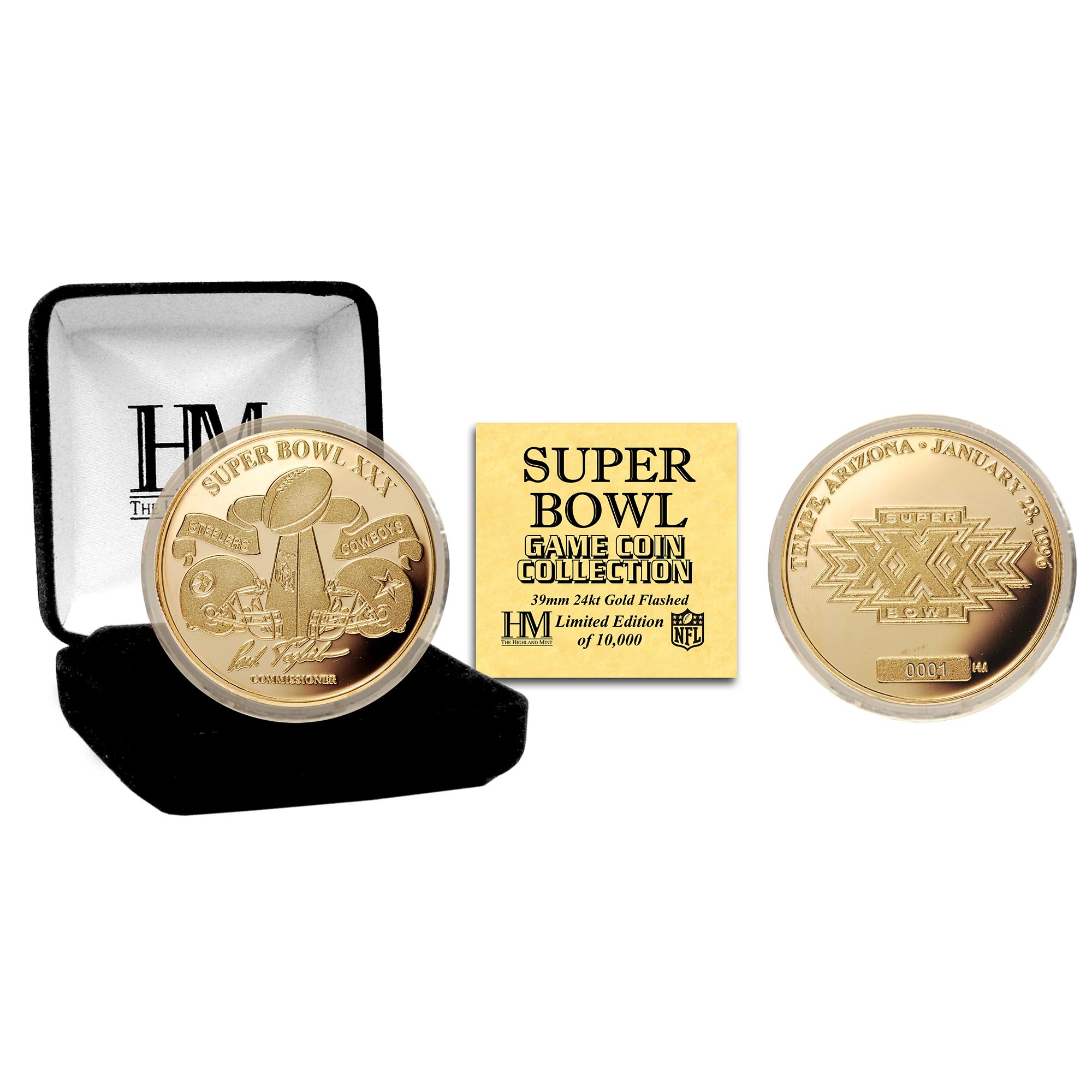 Highland Mint Dallas Cowboys Super Bowl XXX Flip Coin