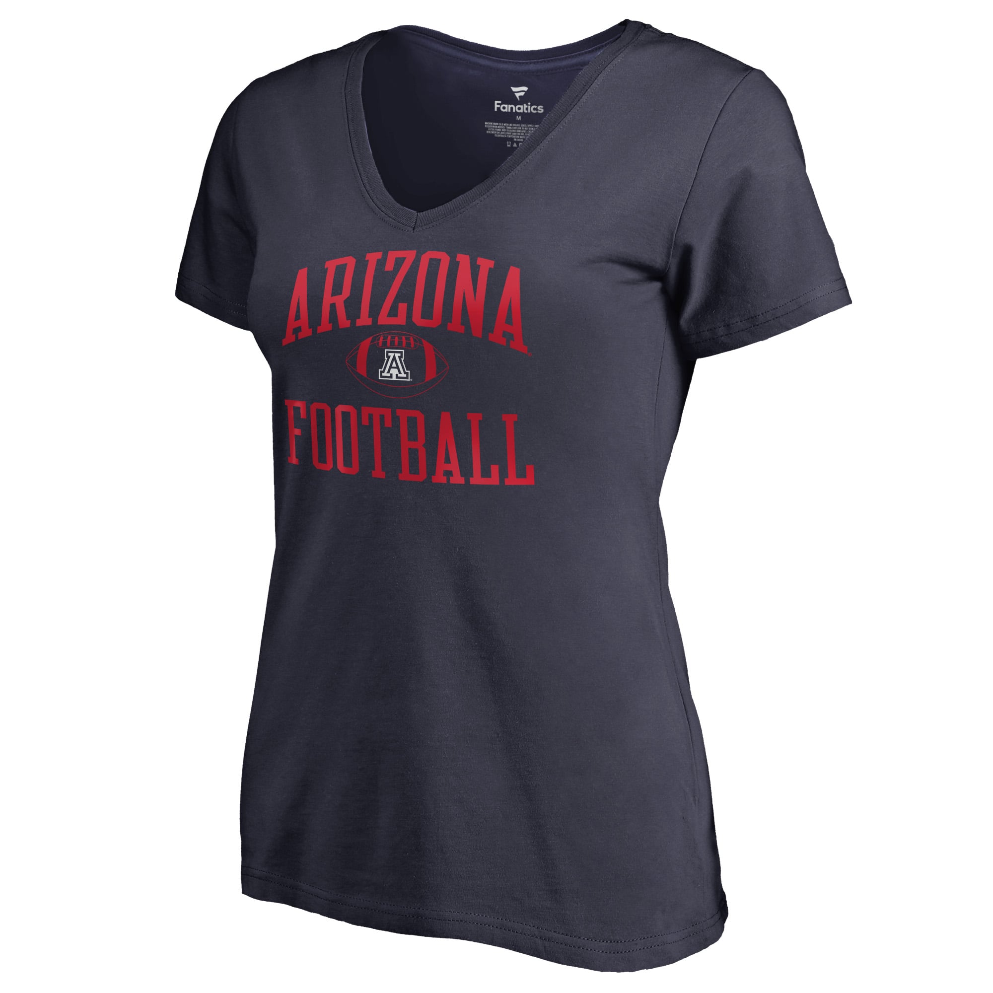 Women's Navy Arizona Wildcats First Sprint V-Neck T-Shirt