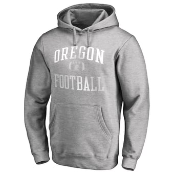 Men's Heather Gray Oregon Ducks First Sprint Pullover Hoodie