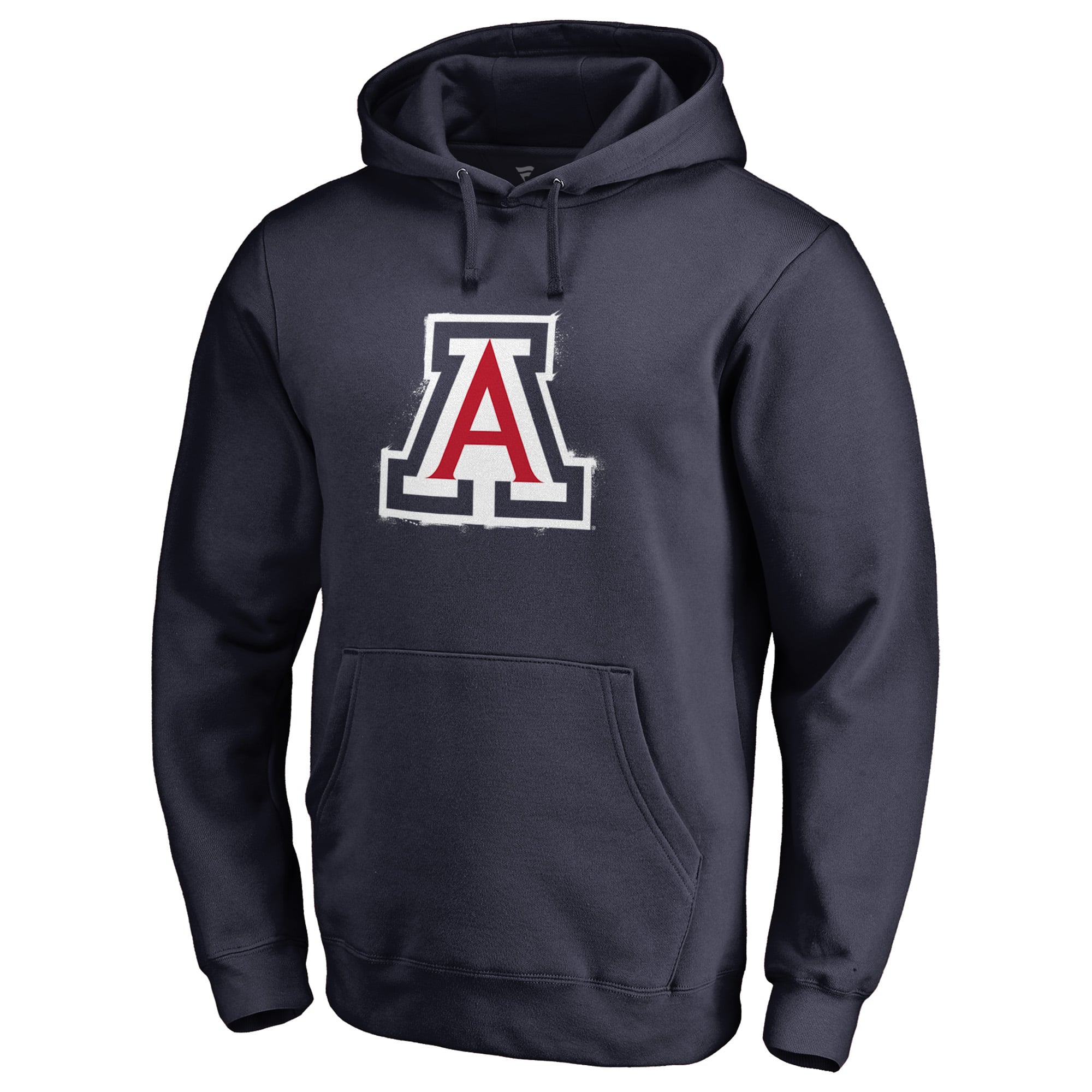 Men's Navy Arizona Wildcats Splatter Logo Pullover Hoodie