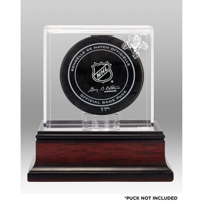Florida Panthers (1993-2016) Mahogany Hockey Puck Logo Display Case