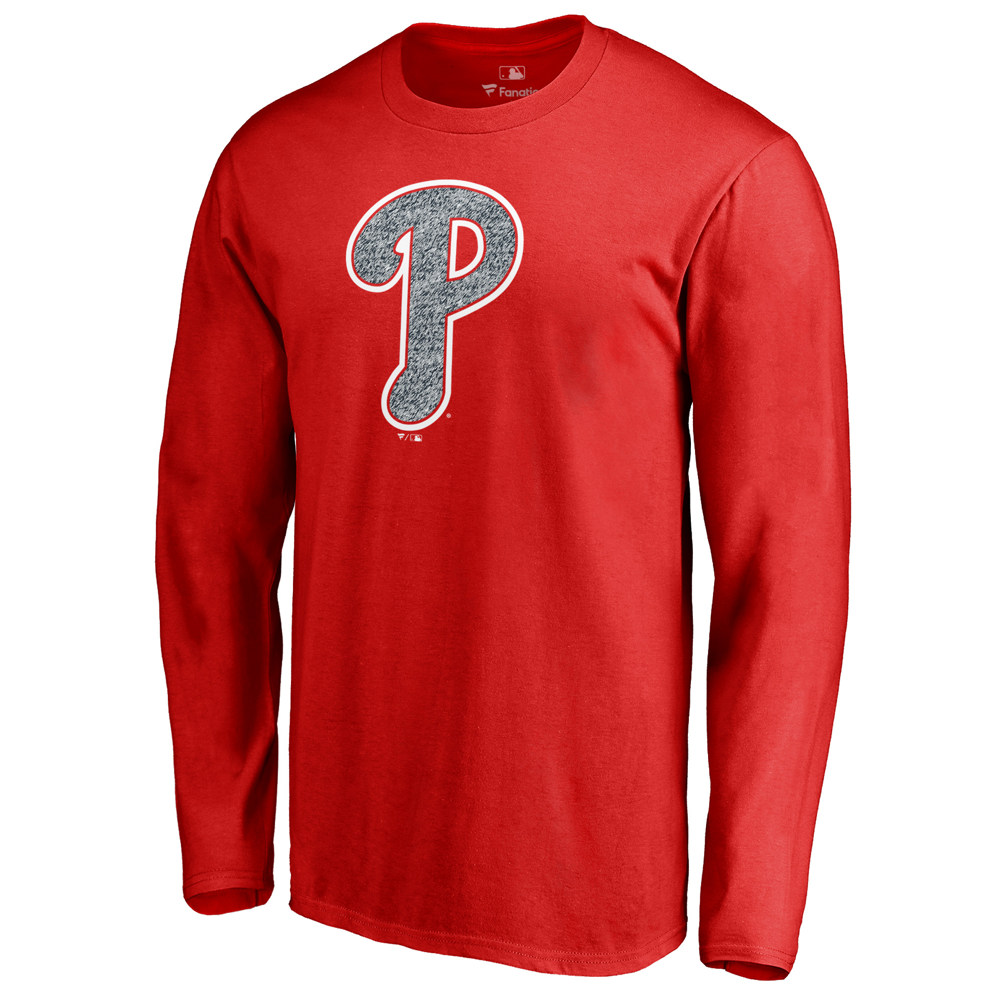 Men’s Red Philadelphia Phillies Static Logo Long Sleeve T-Shirt Men’s Red Philadelphia Phillies Static Logo Long Sleeve T-Shirt