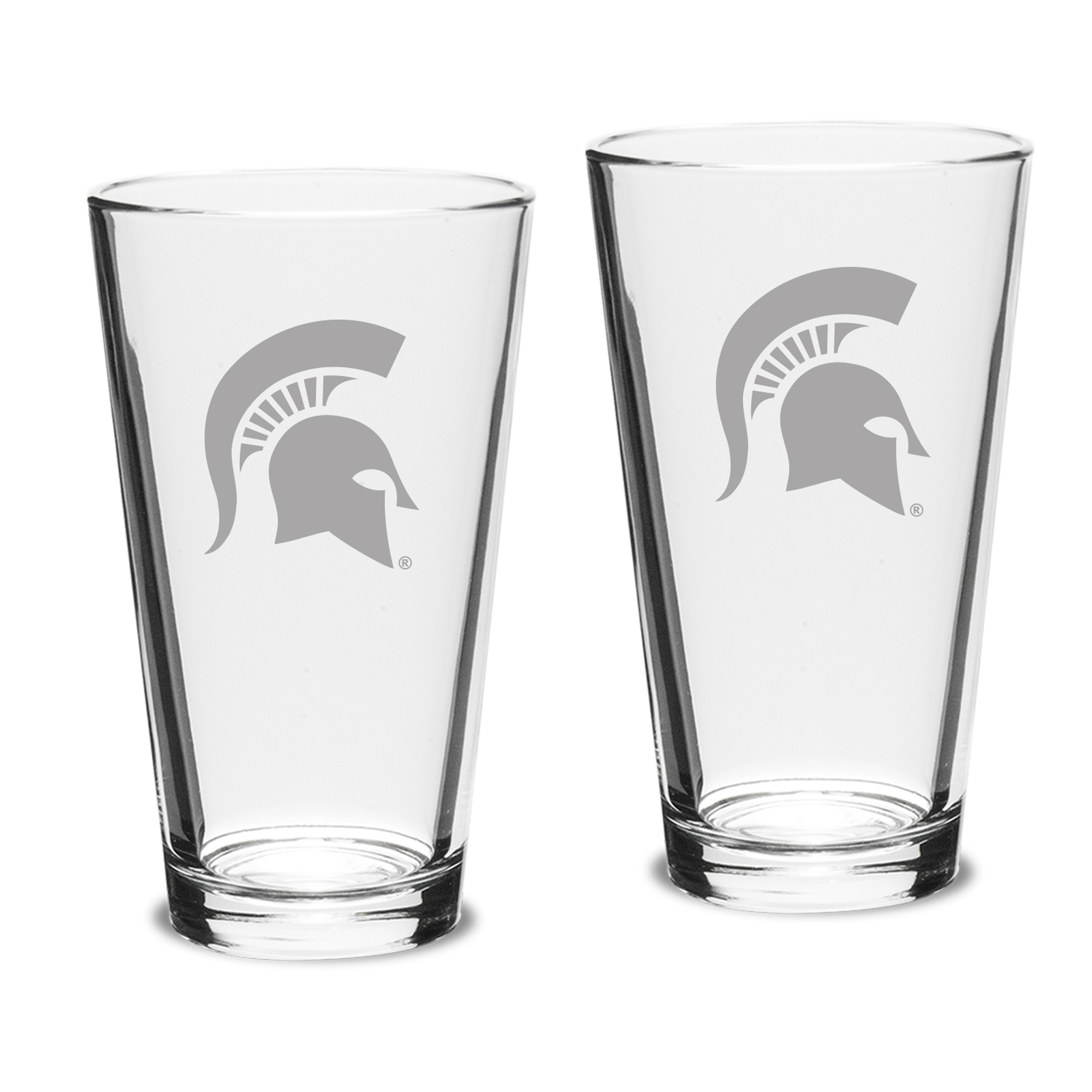 Michigan State Spartans Set of 2 Pub Mixing Glasses