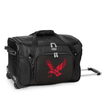 MOJO Black Eastern Washington Eagles 22" Wheeled Duffle Bag
