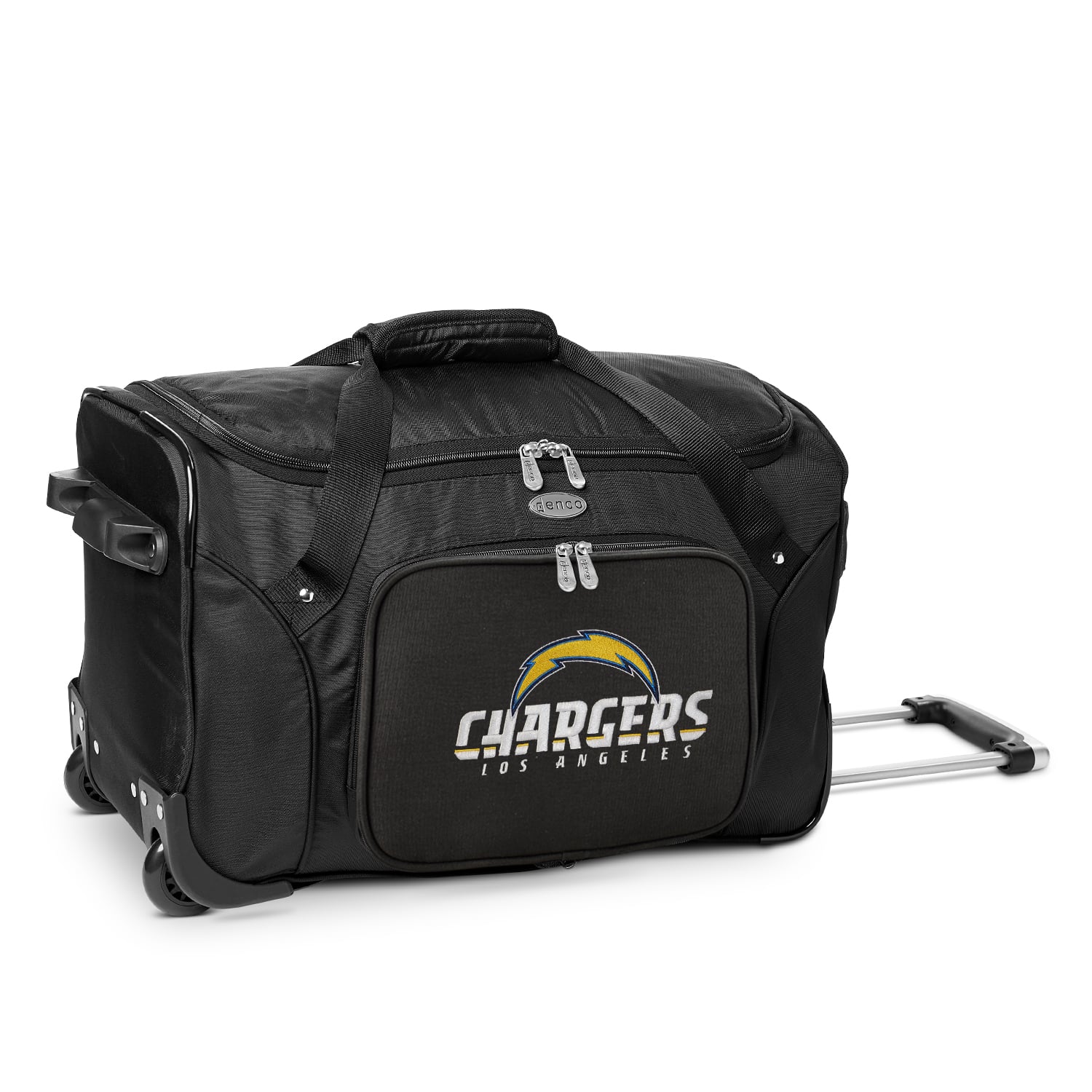 MOJO Black Los Angeles Chargers 22″ Wheeled Duffle Bag MOJO Black Los Angeles Chargers 22″ Wheeled Duffle Bag