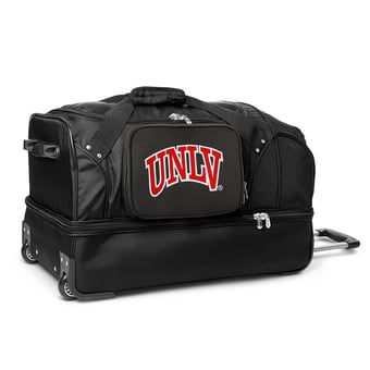 MOJO UNLV Rebels Black 27'' 2-Wheel Drop Bottom Rolling Duffel Bag