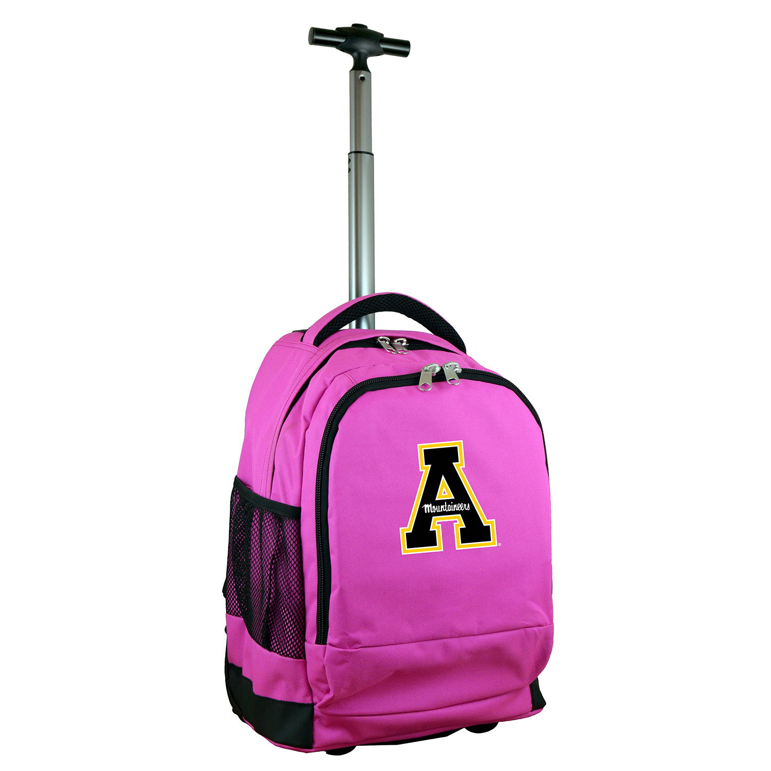 MOJO Pink Appalachian State Mountaineers 19'' Premium Wheeled Backpack