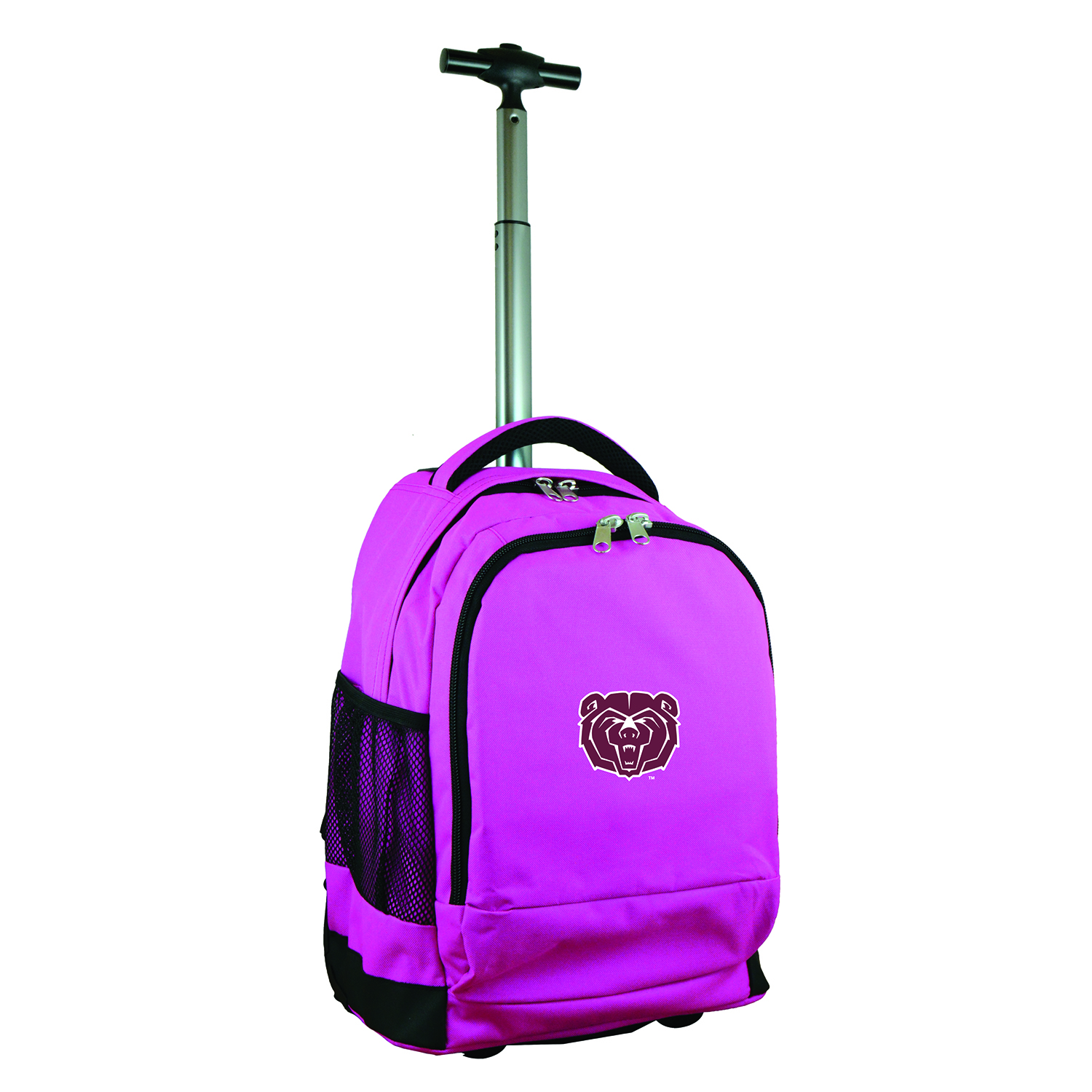 MOJO Pink Missouri State University Bears 19'' Premium Wheeled Backpack