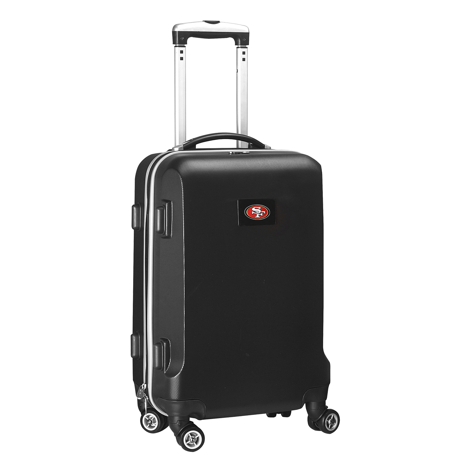 MOJO Black San Francisco 49ers 21" 8-Wheel Hardcase Spinner Carry-On Luggage