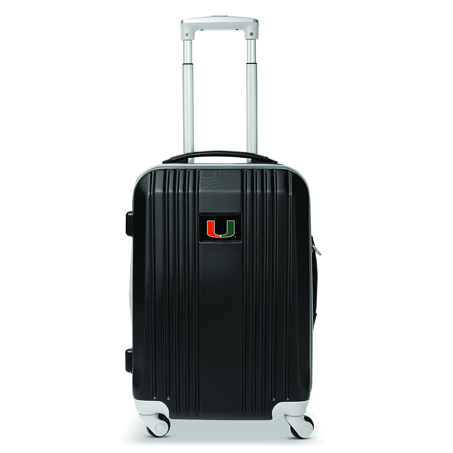 MOJO Black Miami Hurricanes 21" Hardcase Two-Tone Spinner Carry-On