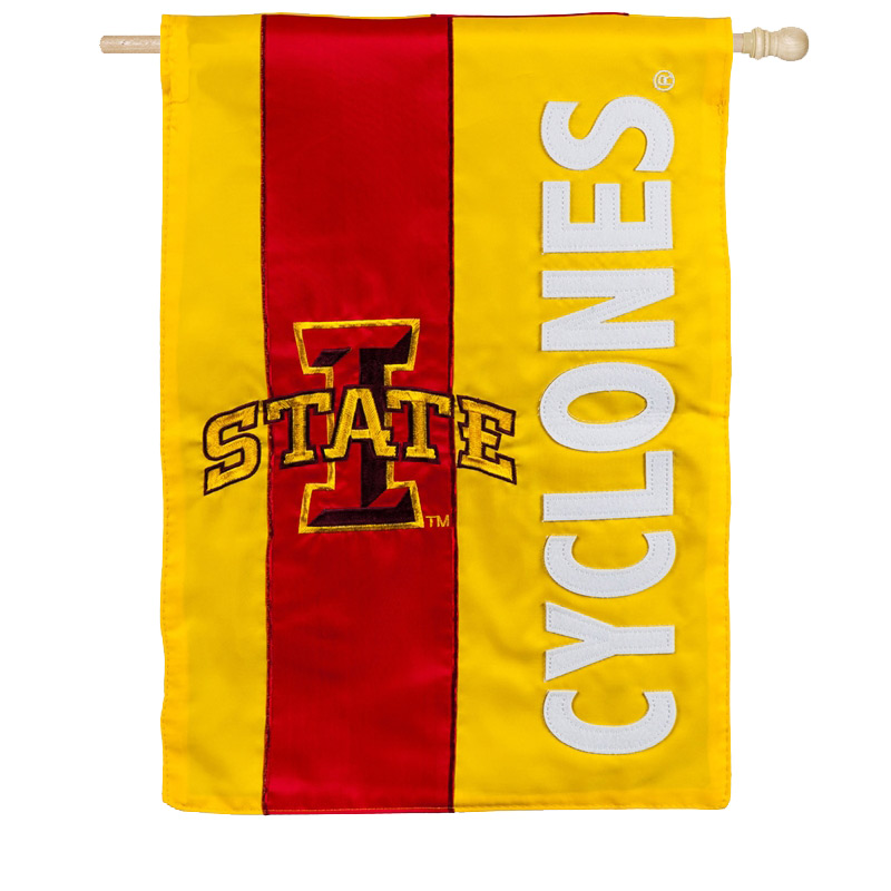 Iowa State Cyclones 28″ x 44″ Double-Sided Embellish House Flag Iowa State Cyclones 28″ x 44″ Double-Sided Embellish House Flag