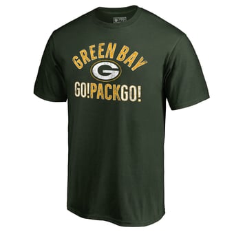 Men's Green Green Bay Packers Hometown Collection Go Pack Go T-Shirt