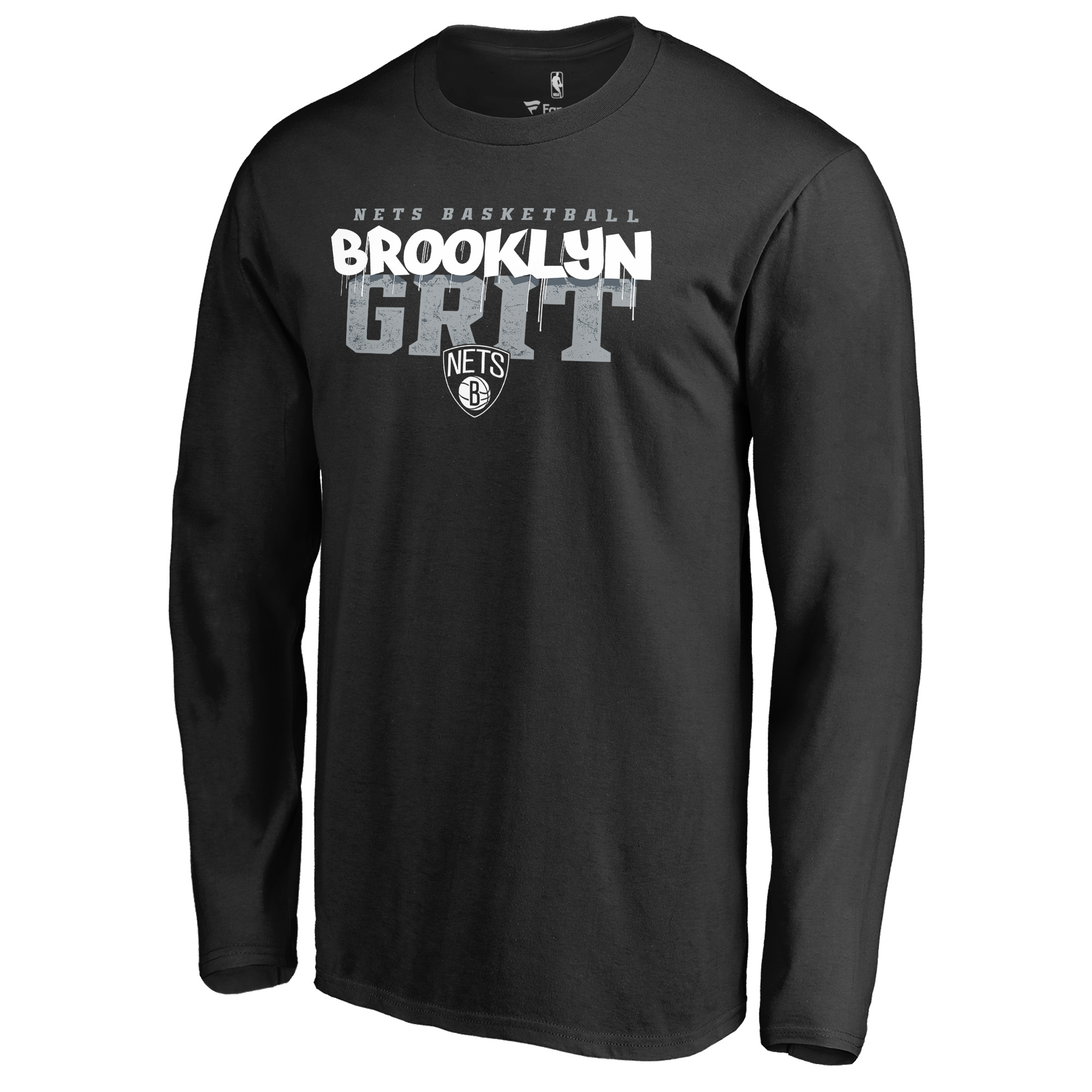 Men’s Black Brooklyn Nets Street Grit Hometown Collection Long Sleeve T-Shirt Men’s Black Brooklyn Nets Street Grit Hometown Collection Long Sleeve T-Shirt