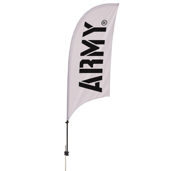 Army Black Knights 7.5' Razor Feather Stake Flag