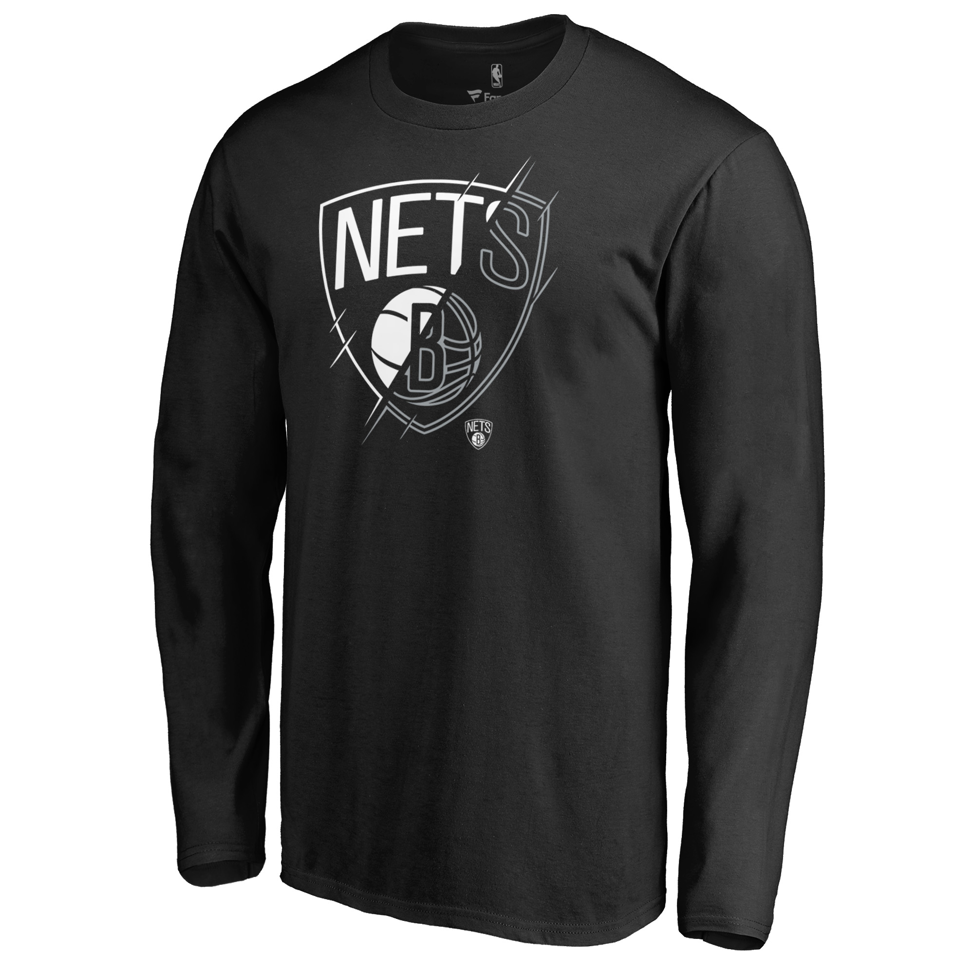 Men’s Black Brooklyn Nets X-Ray Long Sleeve T-Shirt Men’s Black Brooklyn Nets X-Ray Long Sleeve T-Shirt