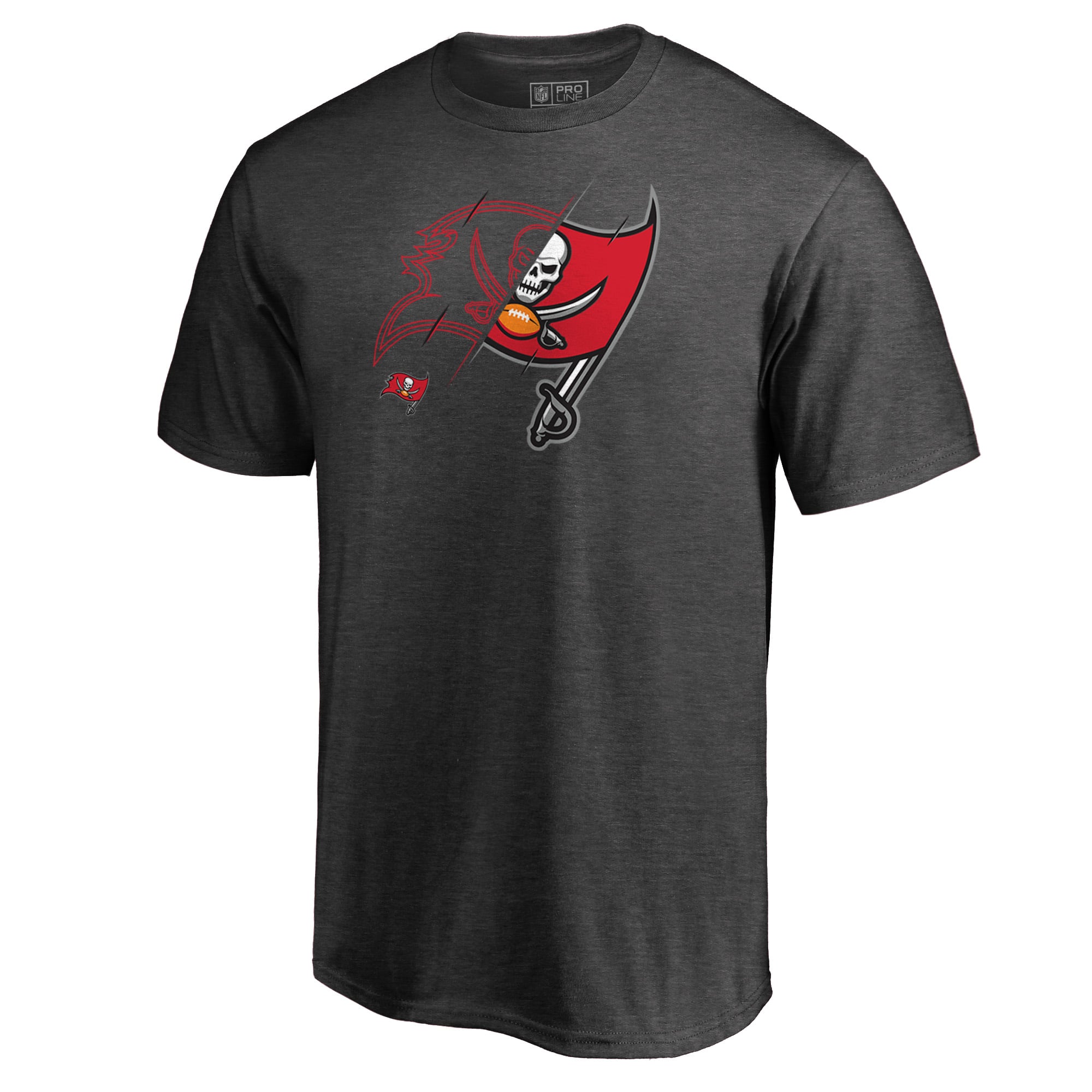 Men's Heathered Gray Tampa Bay Buccaneers X-Ray T-Shirt