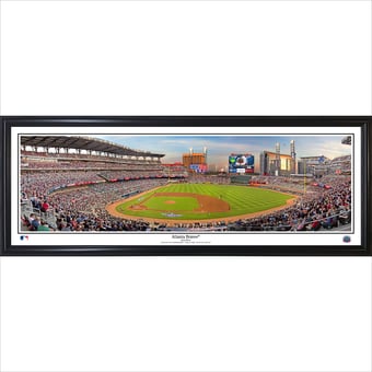 Atlanta Braves 2017 First Pitch 13.5" x 39" Standard Frame Panorama