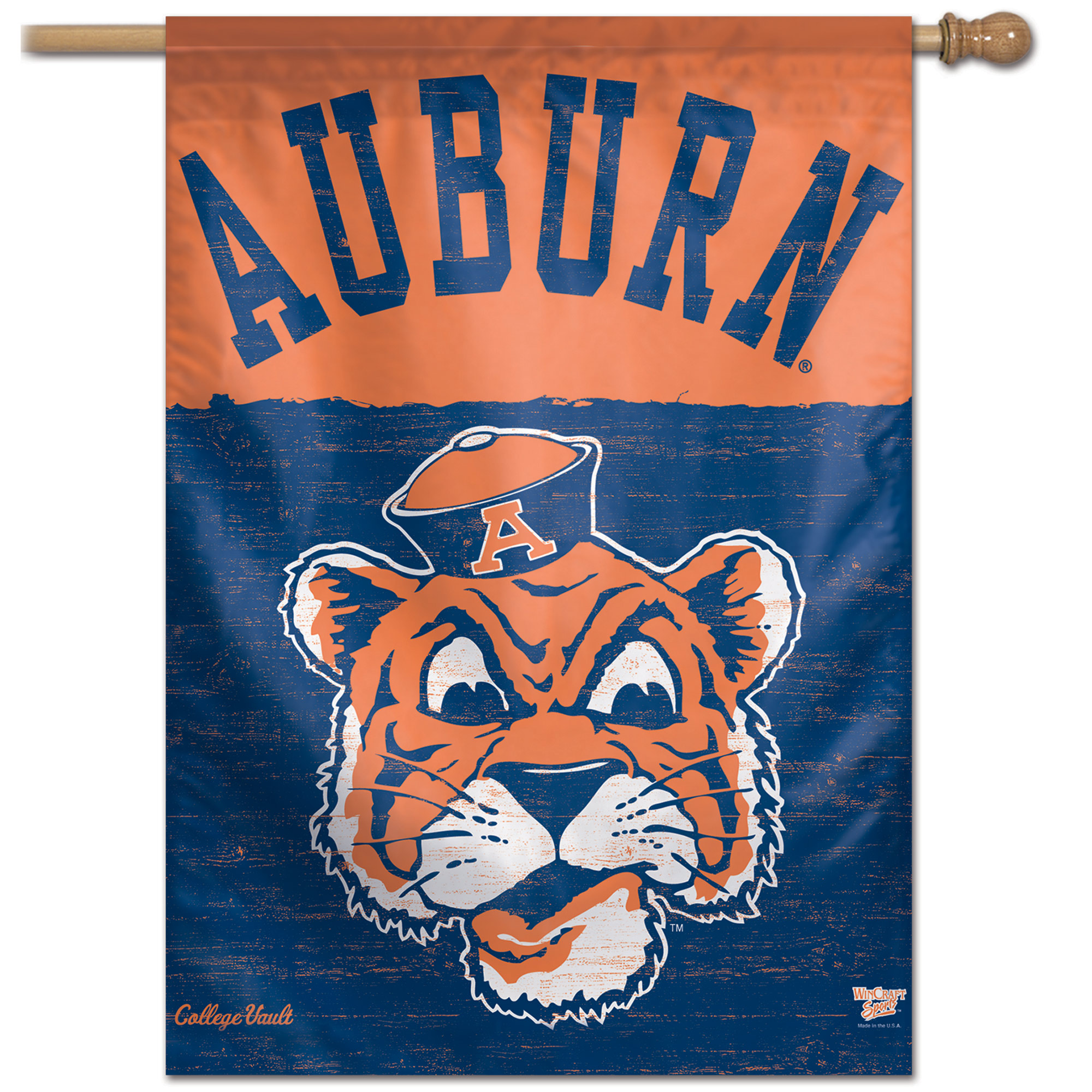 WinCraft Auburn Tigers 28″ x 40″ College Vault Single-Sided Vertical Banner WinCraft Auburn Tigers 28″ x 40″ College Vault Single-Sided Vertical Banner