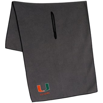 Miami Hurricanes 19" x 41" Gray Microfiber Towel