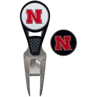 Nebraska Huskers CVX Repair Tool & Ball Markers Set