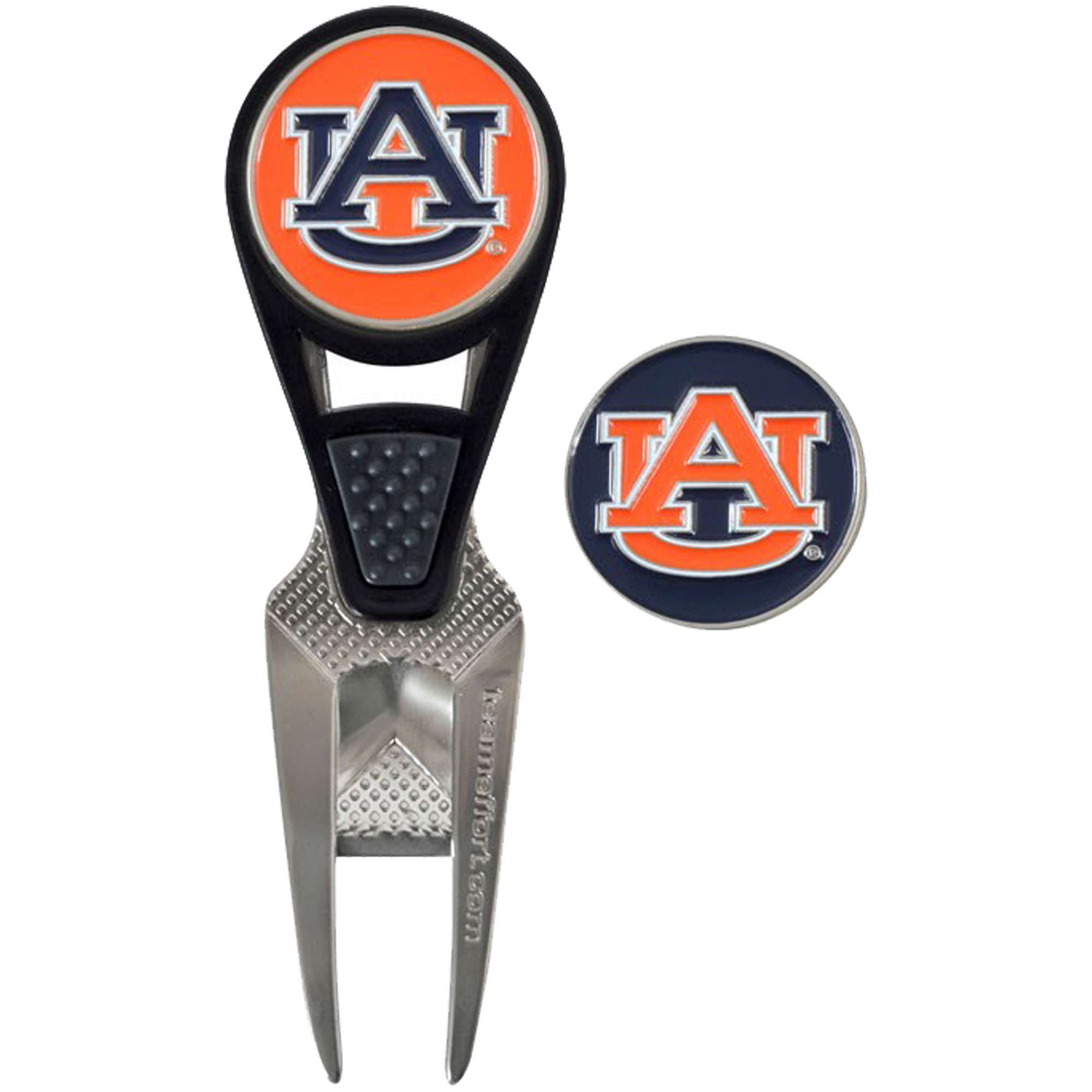 Auburn Tigers CVX Repair Tool & Ball Markers Set Auburn Tigers CVX Repair Tool & Ball Markers Set