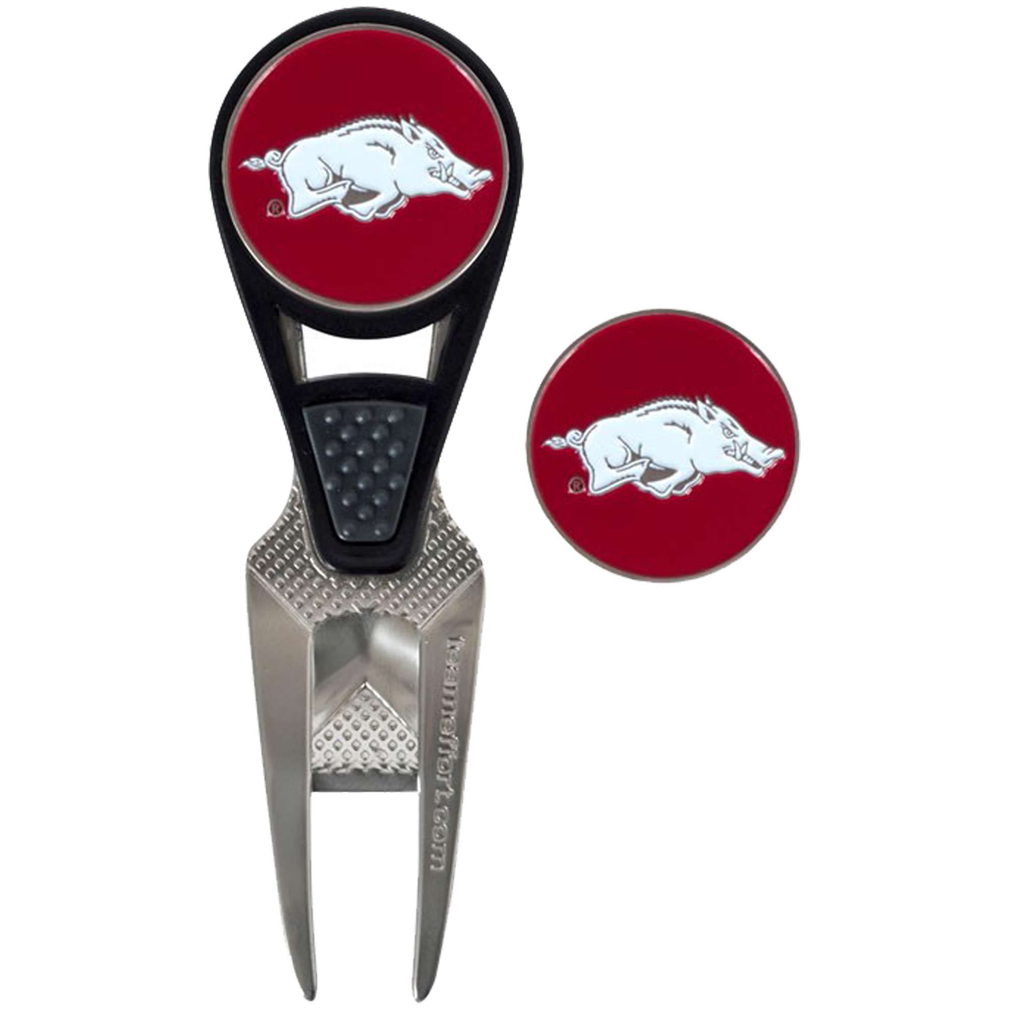 Arkansas Razorbacks CVX Repair Tool & Ball Markers Set Arkansas Razorbacks CVX Repair Tool & Ball Markers Set