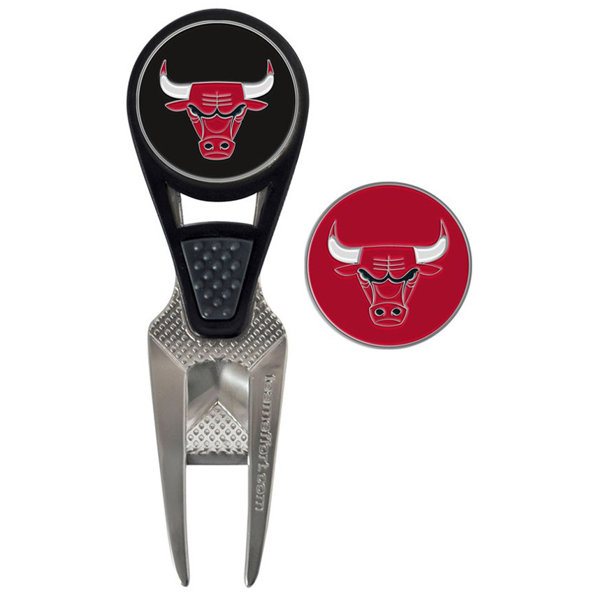 Chicago Bulls CVX Repair Tool & Ball Markers Set Chicago Bulls CVX Repair Tool & Ball Markers Set