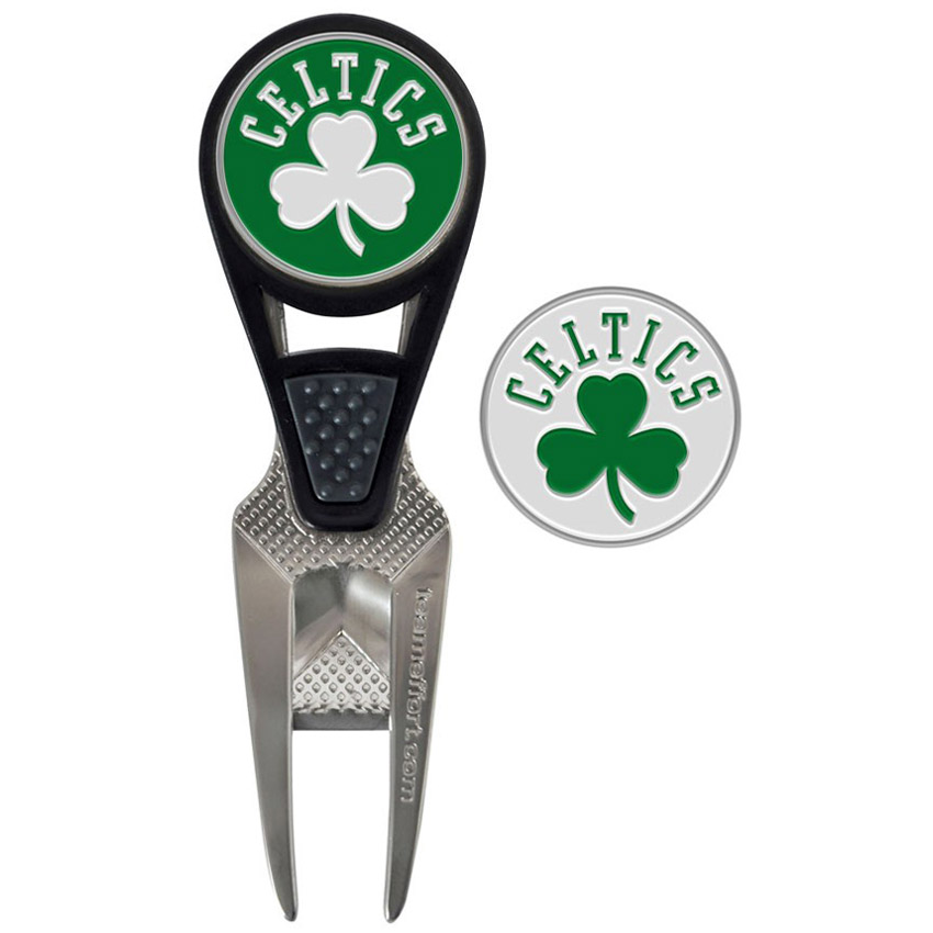 Boston Celtics CVX Repair Tool & Ball Markers Set Boston Celtics CVX Repair Tool & Ball Markers Set