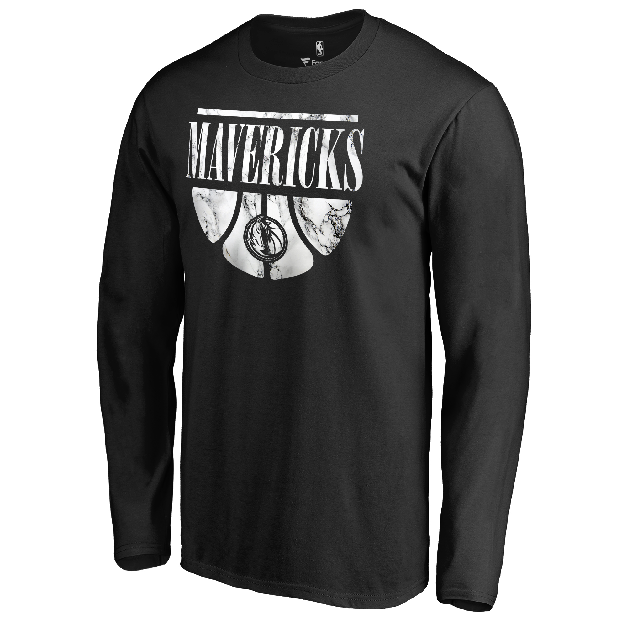 Men's Black Dallas Mavericks Buckets Long Sleeve T-Shirt