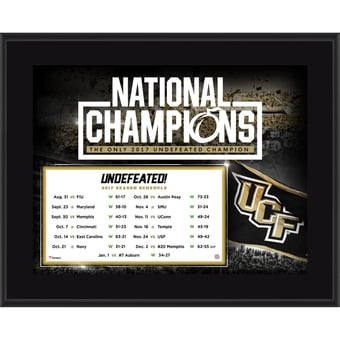 UCF Knights 10.5" x 13" 2017 Undefeated National Champion Season Sublimated Plaque