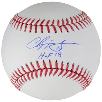 Chipper Jones Atlanta Braves Autographed Baseball with "HOF 18" Inscription