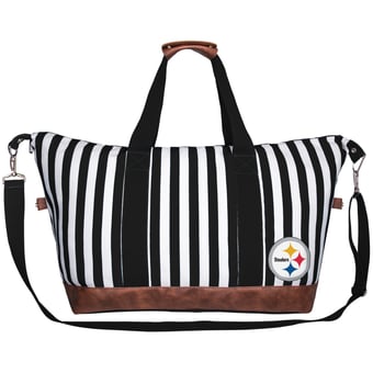 Women's Pittsburgh Steelers Striped Weekender Bag