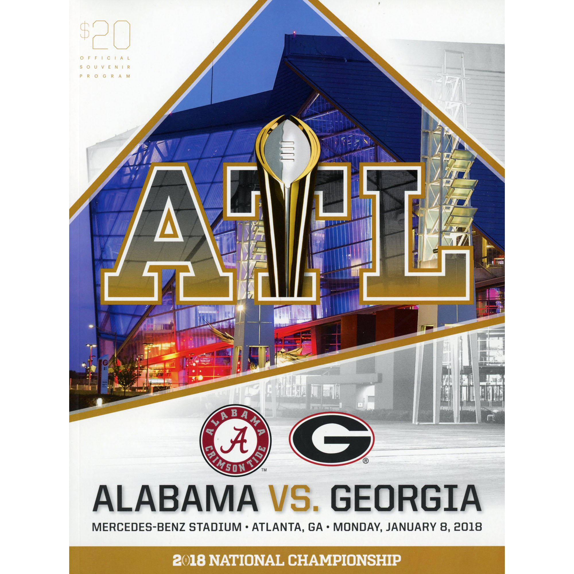 Fanatics Authentic Alabama Crimson Tide College Football Playoff 2018 National Championship Game Official Program