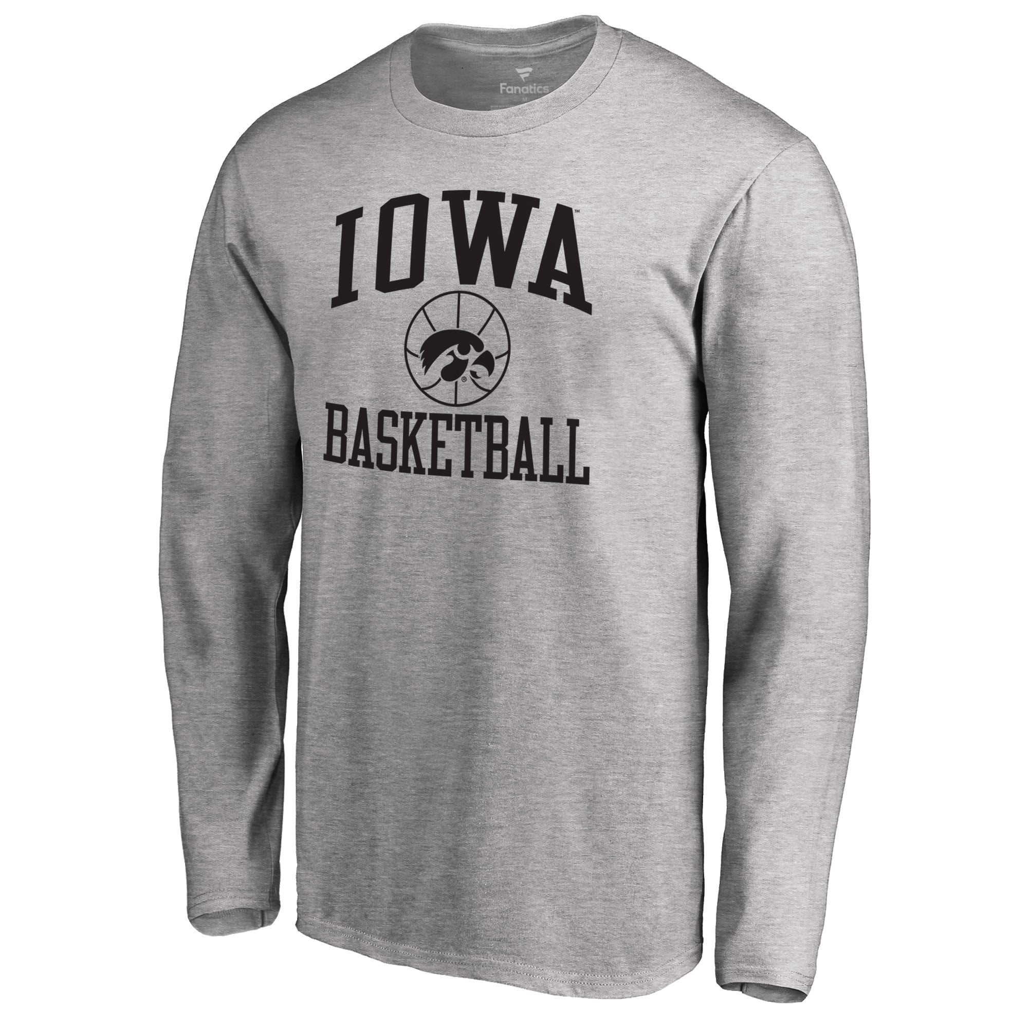 Men's Heathered Gray Iowa Hawkeyes In Bounds Long Sleeve T-Shirt