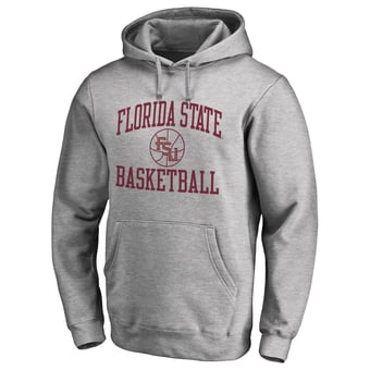 Men's Heathered Gray Florida State Seminoles In Bounds Pullover Hoodie
