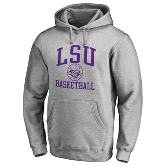Men's Heathered Gray LSU Tigers In Bounds Pullover Hoodie