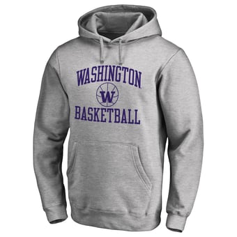 Men's Heathered Gray Washington Huskies In Bounds Pullover Hoodie