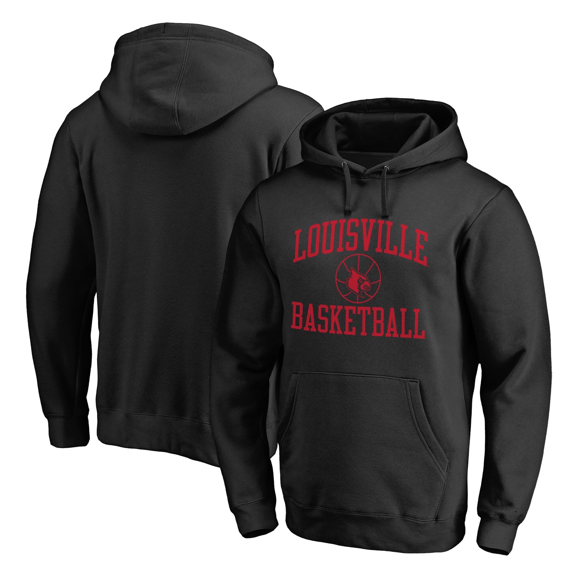 Men's Black Louisville Cardinals In Bounds Pullover Hoodie
