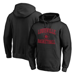 Men's Black Louisville Cardinals In Bounds Pullover Hoodie