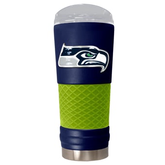 Blue Seattle Seahawks 24oz. Powder Coated Draft Travel Mug